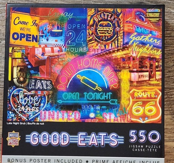 MasterPieces "Good Eats: Late Night Grub" 550-Piece Jigsaw Puzzle